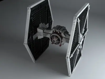 LEGO Starwars TIE fighter 3D model