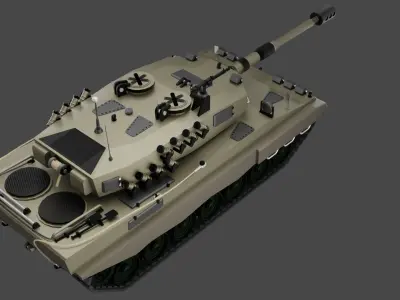 LEOPARD-2A5 TANK 3D MODEL 3D model