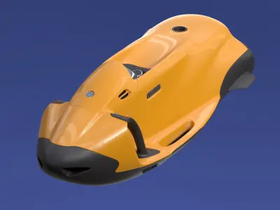 Personal watercraft Low-poly 3D model