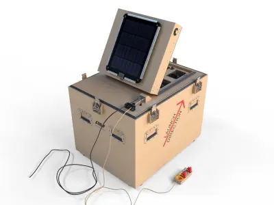 AeroVironment Multi-Pack Launcher and Switchblade 300 drone 3D model