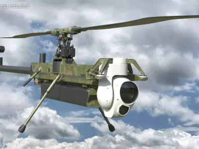 Military Surveillance Drone 3D model
