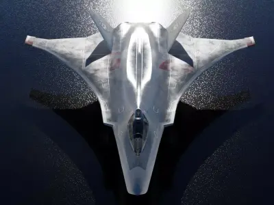 SAAB JAS-41 Fenrir Low-poly 3D model