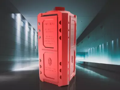 Superman Krypronite Box as storage container 3D print model