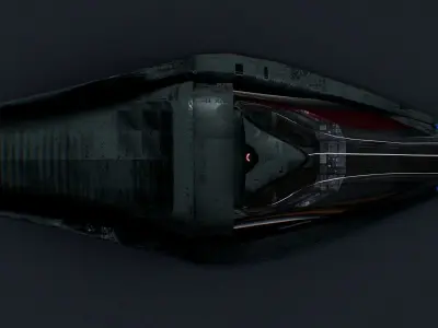 Sci Fi Flying Vehicle 3D model