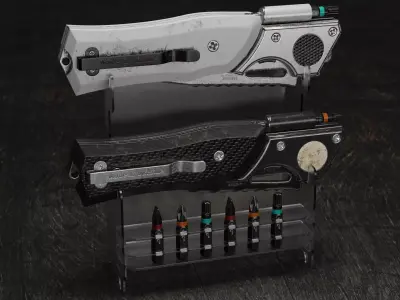 Mauser knife by UACK Low-poly 3D model