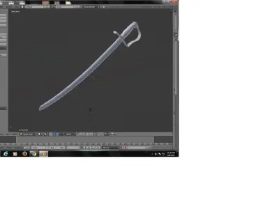 Light Cavalry Sabre British Short M1796 Historically Accurate Low-poly 3D model