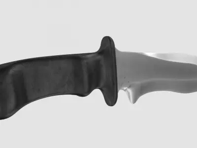 battle knife v2 3D model