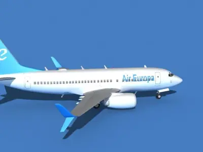 Boeing 737 MAX 7 Air Europa 3D model