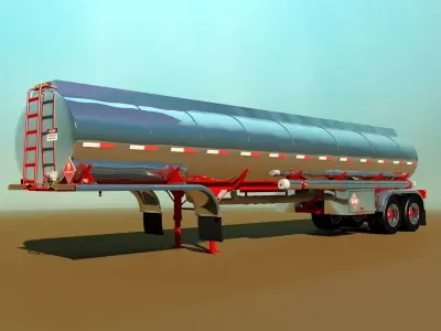 Tanker Trailer 3D model