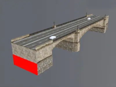 Bridge Meidan Low-poly 3D model