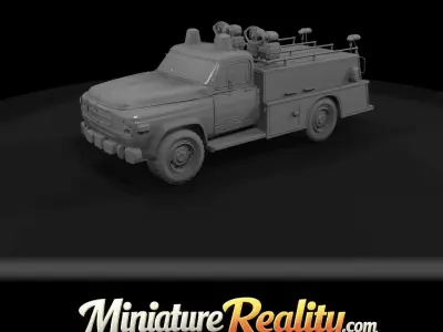 1-87 boston fire department truck Print Ready STL 3D print model