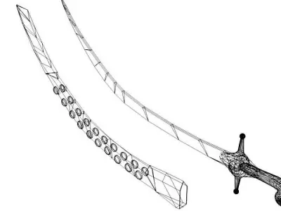Sword - Arabic Saif 3D model