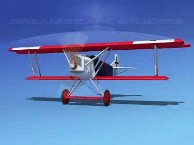 Fokker D-VII V04 Luftwaffe 3D model