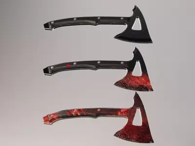 Hatchet Low-poly 3D model