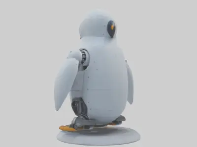 Robot version of a robot penguin model 3D model