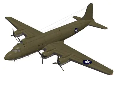 Douglas C-54 Skymaster 3D model