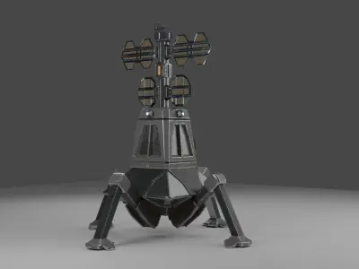 Sci-Fi beacon 3D model
