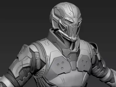 Sci-Fi Character Cerberus 3D model