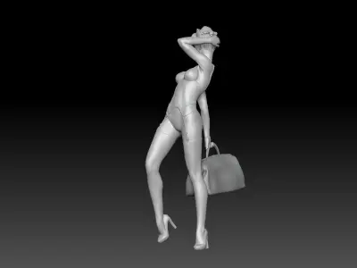 PIN UP NURSE 6 3D print model