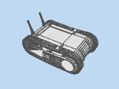 Drone - UGV Robot Tank 3D model