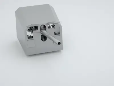 127mm 128mm SK C - 34 Naval Gun 3D model