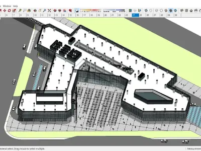 Sketchup Residential Complex B11 3D model