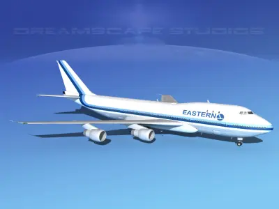 Boeing 747-100 Eastern Airlines 1 3D model