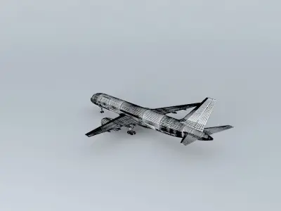 Template Boeing 757 200PF Free 3D model