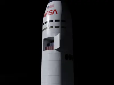 Starship Superheavy Model 3D model