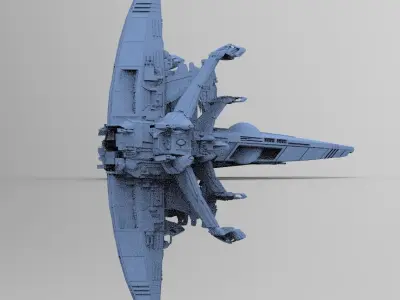 Dark Terra Former ship 3 3D model