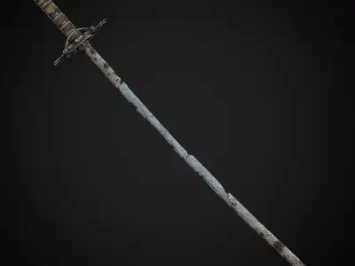 Post-Apocalyptic Weapons - Katana Low-poly 3D model
