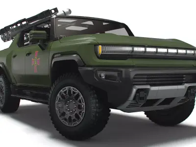 GMC Hummer EV Brimstone SLS 2022 3D model