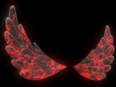 Lava Wing Low-poly 3D model