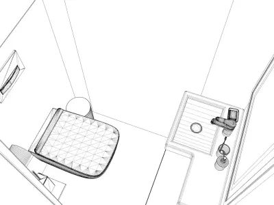 Simple bathroom Free 3D model
