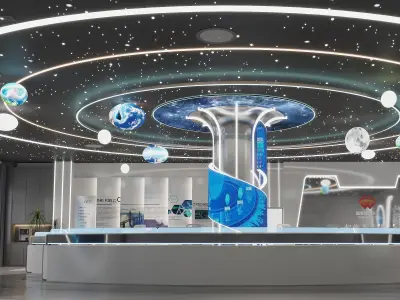 Sci-fi office 54 3D model