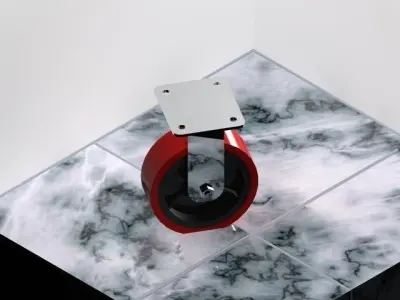 Trolley wheel Free 3D model