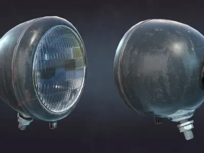 Searchlight FG-16E Low-poly 3D model