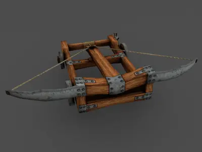Ballista rigged Animation LowPoly Free low-poly 3D model
