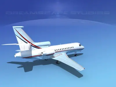 Dassault Falcon 900 V10 3D model