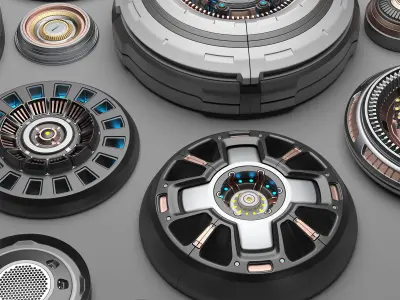 sci fi kitbash subdivision ready 3d model 3D model