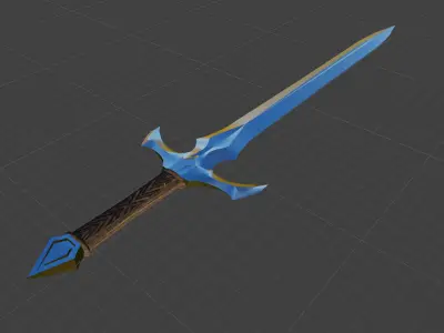One Hand Sword Pack 8 in 1 Low-poly 3D model
