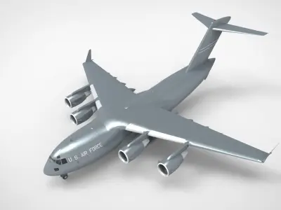 US Military Aircraft 6 list 3d model Part II Low-poly 3D model
