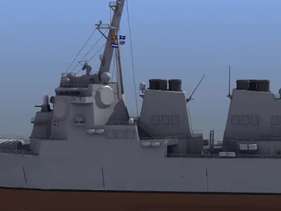 Arleigh Burke Destroyer  3D model