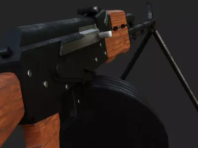 RPK74 Low-poly 3D model
