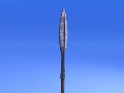 Spear - rigged Low-poly 3D model