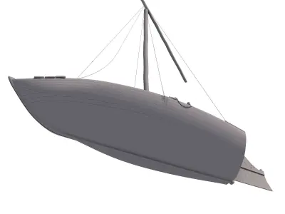 River Nile Boat 3D model