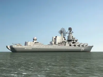 Moscow missile Cruiser 3D model