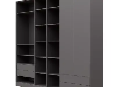 Bedroom wardrobe-02 Free 3D model