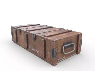 Ammo Crate - 02 Low-poly 3D model