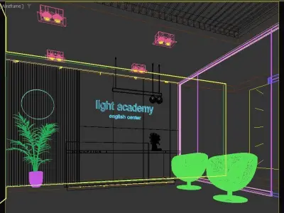 reception hall 3D model